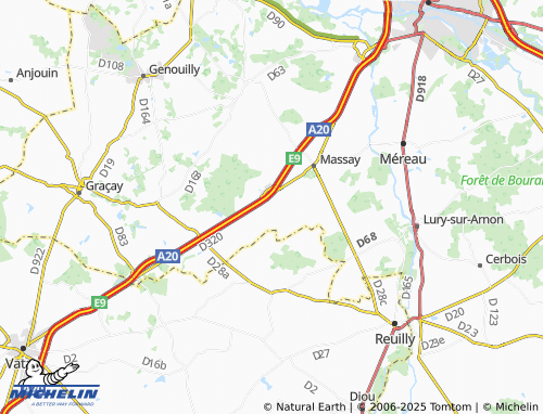 Carte MICHELIN La Ray - ViaMichelin