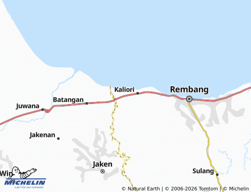 MICHELIN Mojowarno map - ViaMichelin