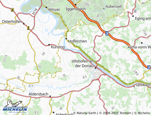 MICHELIN-Landkarte Unterbuch - ViaMichelin