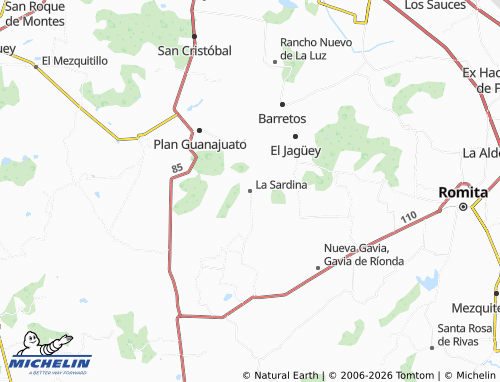 Mappa MICHELIN La Sardina - ViaMichelin