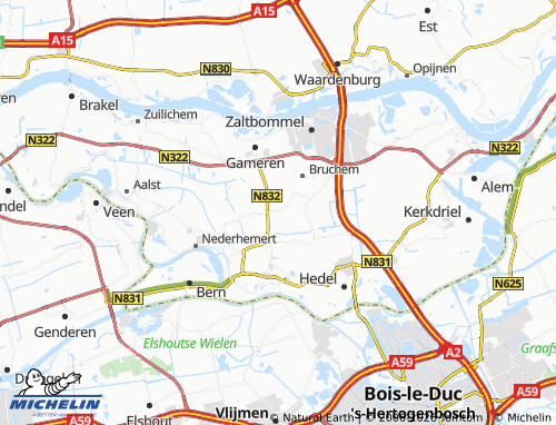 Mapa MICHELIN Kerkwijk - ViaMichelin