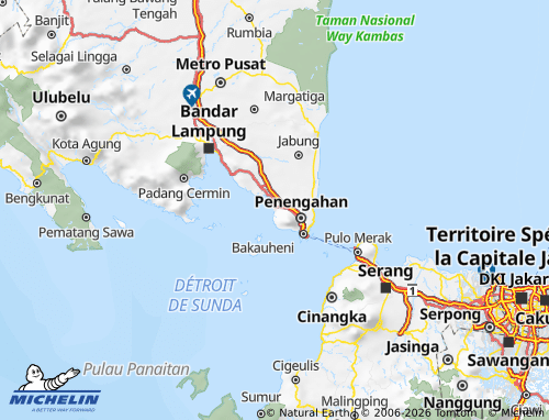 MICHELIN Lampung Selatan map - ViaMichelin