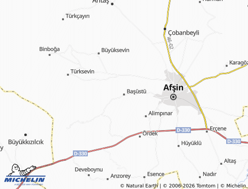 Mappa MICHELIN Başüstü - ViaMichelin