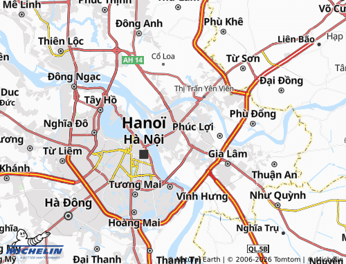 Mappa MICHELIN Long Biên - ViaMichelin