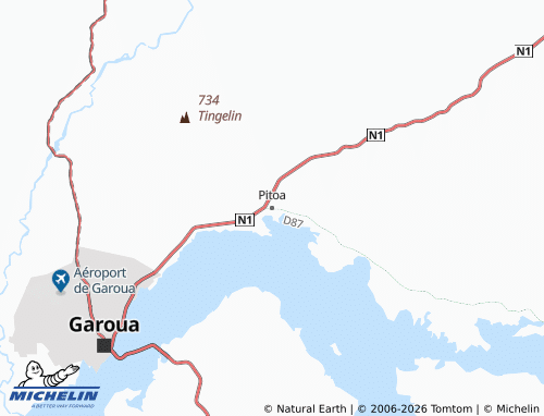 MICHELIN Pitoa map - ViaMichelin
