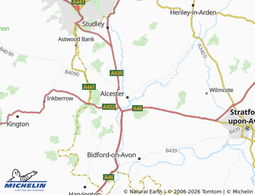 MICHELIN Alcester map - ViaMichelin