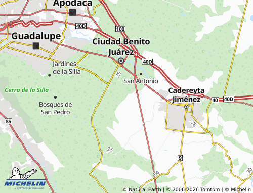 Mappa MICHELIN Valle del Roble Sector Retama - ViaMichelin