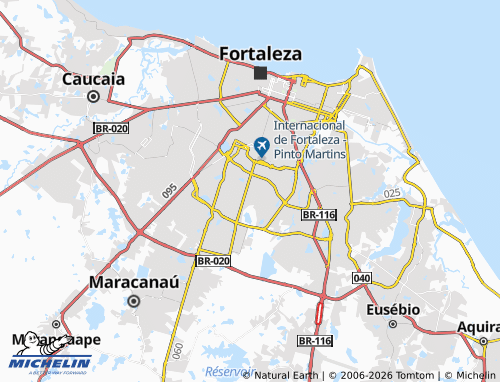 MICHELIN-Landkarte Parque Dois Irmãos - ViaMichelin