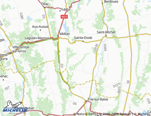 Mapa MICHELIN Sadeillan - ViaMichelin