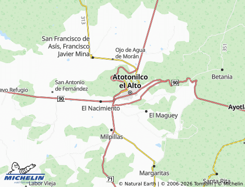 MICHELIN Bellavista map - ViaMichelin