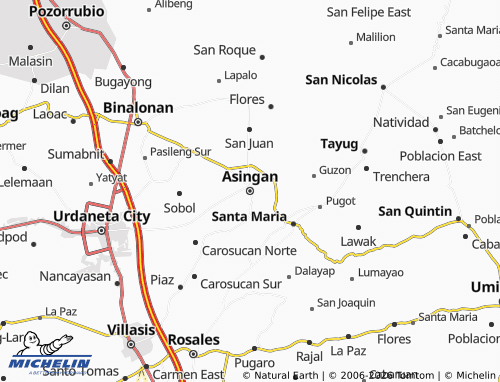 MICHELIN Asingan map - ViaMichelin