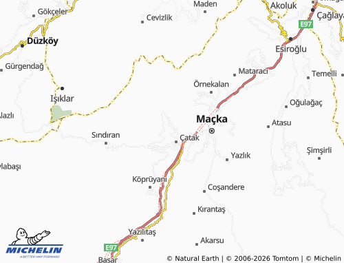MICHELIN Ocaklı map - ViaMichelin