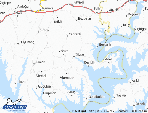 MICHELIN İkizce map - ViaMichelin
