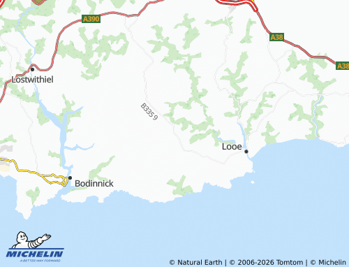 MICHELIN Pelynt map - ViaMichelin