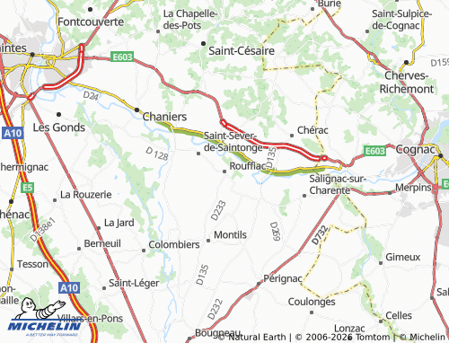 Mapa MICHELIN Rouffiac - ViaMichelin