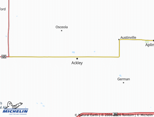 Mappa MICHELIN Ackley - ViaMichelin