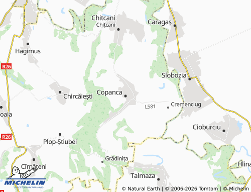 MICHELIN Copanca map - ViaMichelin