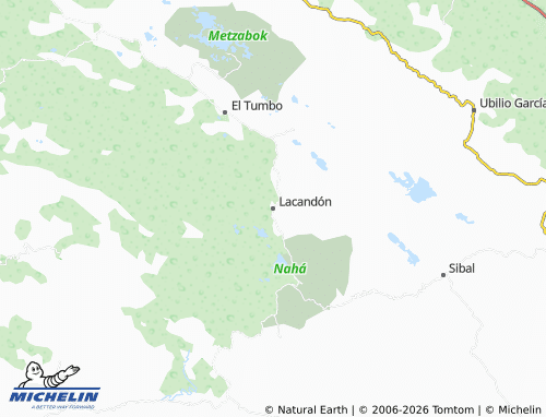 MICHELIN-Landkarte Lacandón - ViaMichelin