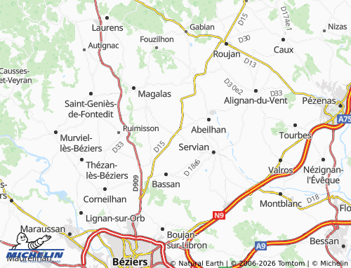 Mappa MICHELIN Espondeilhan - ViaMichelin
