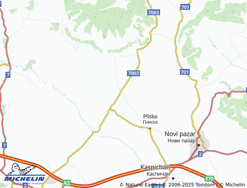 MICHELIN Varbyane map - ViaMichelin