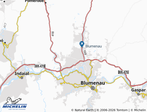Mapa MICHELIN Itoupavazinho - ViaMichelin