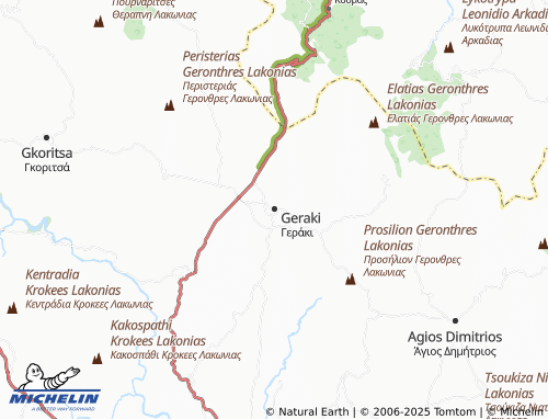 Mappa MICHELIN Geraki - ViaMichelin