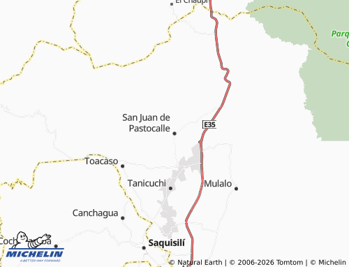 Mapa MICHELIN San Juan de Pastocalle - ViaMichelin