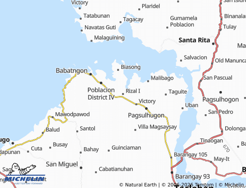 MICHELIN Rizal I map - ViaMichelin