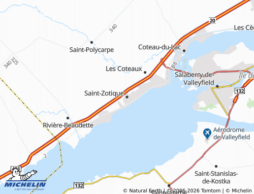 MICHELIN Saint-Zotique map - ViaMichelin