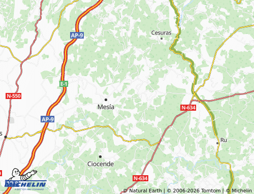 MICHELIN A Pobra map - ViaMichelin