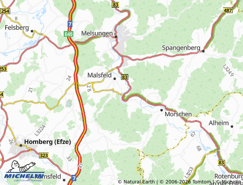 Mappa MICHELIN Beiseförth - ViaMichelin