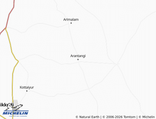 MICHELIN Arantangi map - ViaMichelin