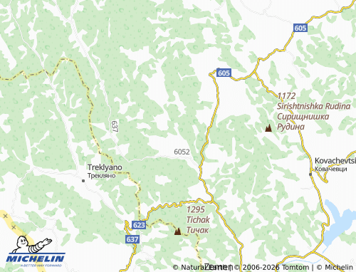Mapa MICHELIN Divlya - ViaMichelin