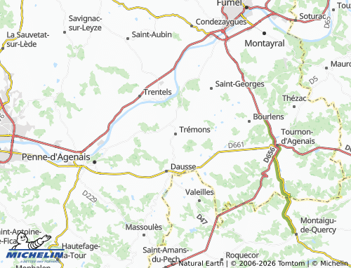 Carte MICHELIN Trémons - ViaMichelin