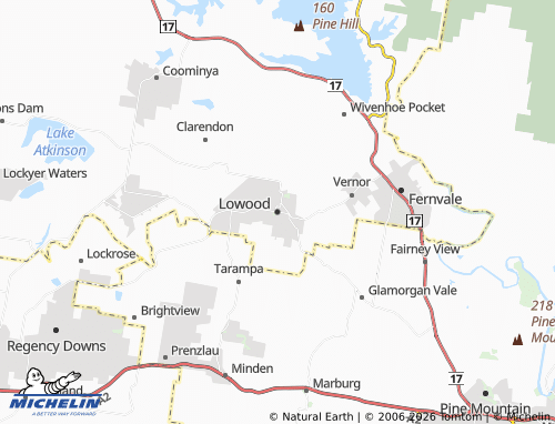 MICHELIN Lowood map - ViaMichelin