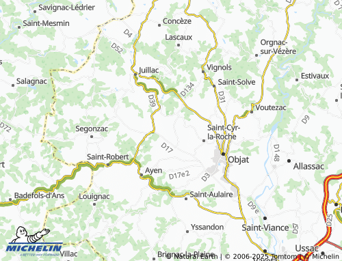 Mapa MICHELIN La Chabroulie - ViaMichelin