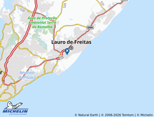 Carte MICHELIN Praia do Flamengo - ViaMichelin