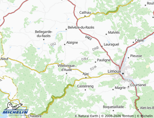 MICHELIN Donazac map - ViaMichelin