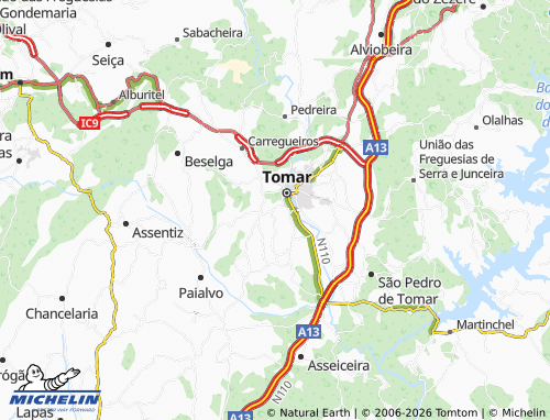 MICHELIN São João Baptista map - ViaMichelin