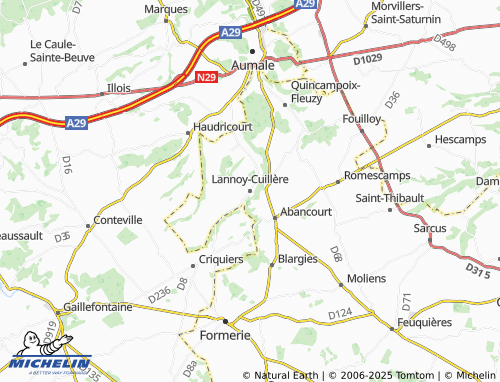 Mapa MICHELIN Lannoy-Cuillère - ViaMichelin