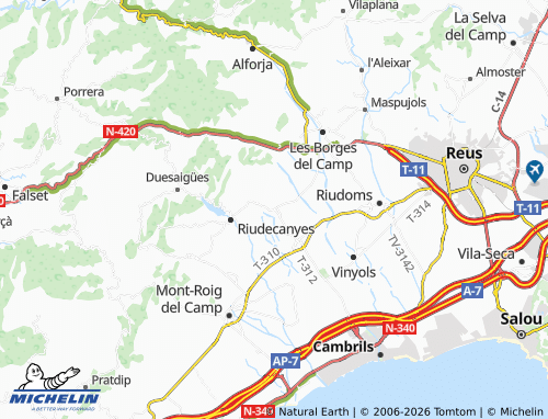 MICHELIN Botarell map - ViaMichelin