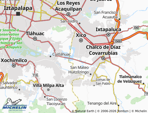 Carte MICHELIN San Miguel Xico IV Sección - ViaMichelin