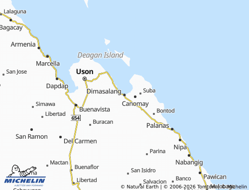 MICHELIN Dimasalang map - ViaMichelin