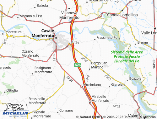 Mapa MICHELIN Castellino - ViaMichelin