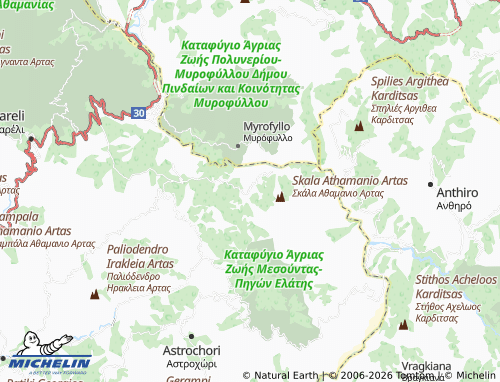 MICHELIN Mesounta map - ViaMichelin