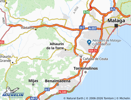 Mapa MICHELIN Alhaurín de la Torre - ViaMichelin