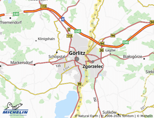 Mapa MICHELIN Görlitz - ViaMichelin