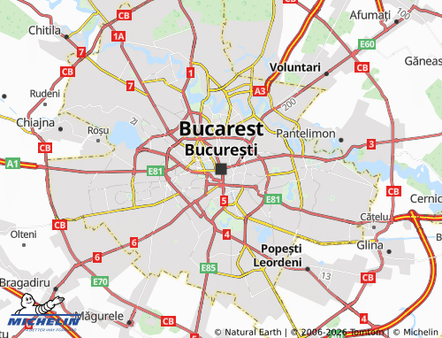 MICHELIN Bucharest map - ViaMichelin