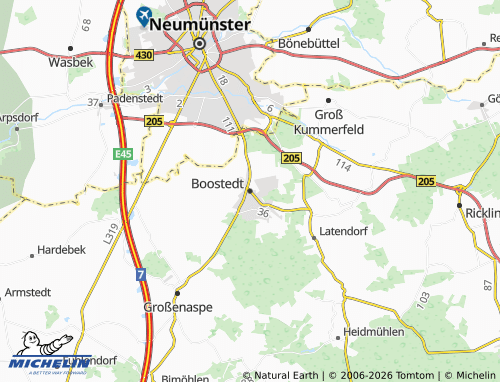 MICHELIN Boostedt map - ViaMichelin