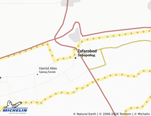 Mappa MICHELIN Zafarobod - ViaMichelin